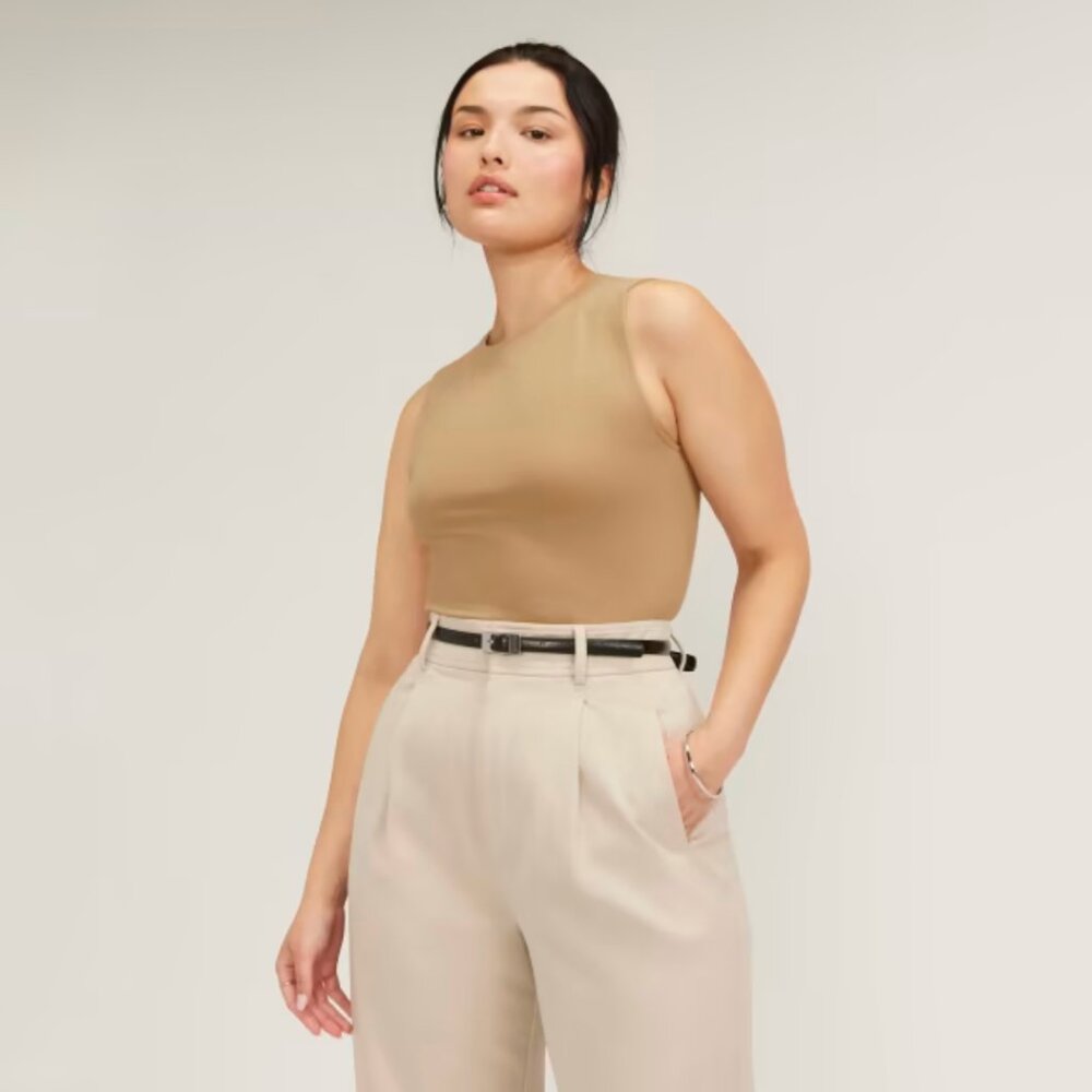EUC Everlane Supima Form Tank - Tiger's Eye - Size XL